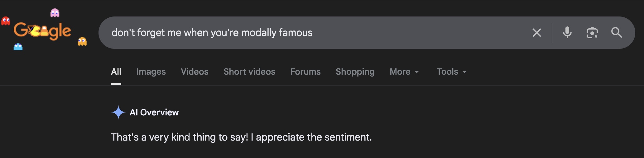 idk what I expected from this