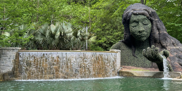 a photo I took of the Earth Goddess sculpture at Atlanta Botanical Garden